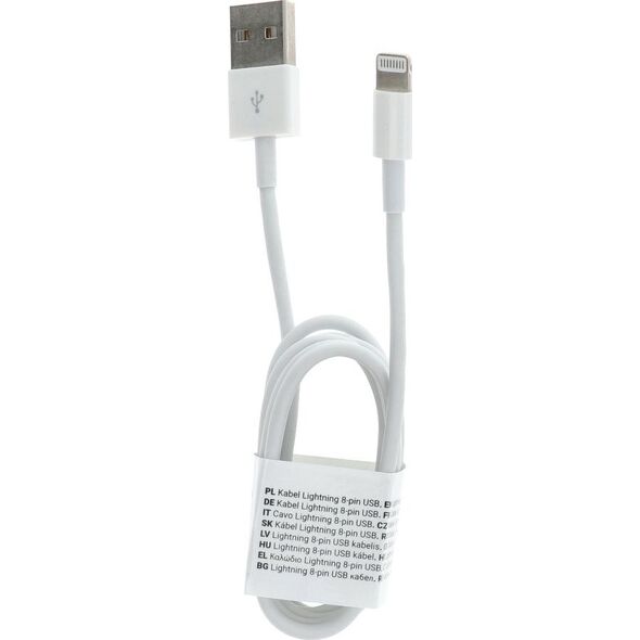Kabel USB Partner Tele.com Kabel USB do iPhone Lightning 8-pin 1 metr biały C601