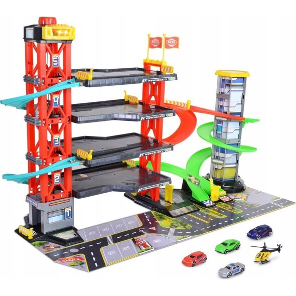 Simba Dickie Parking garaż wielopoziom.+5 autek 333-9000