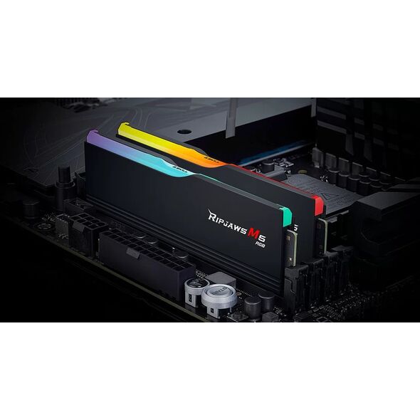 Pamięć G.Skill Ripjaws M5 RGB, DDR5, 48 GB, 5200MHz, CL40 (F5-5200J4040A24GX2-RM5RK)