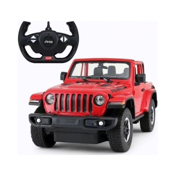 Lean Sport Auto R/C Jeep Wrangler Rubicon 1:14 Rastar RED