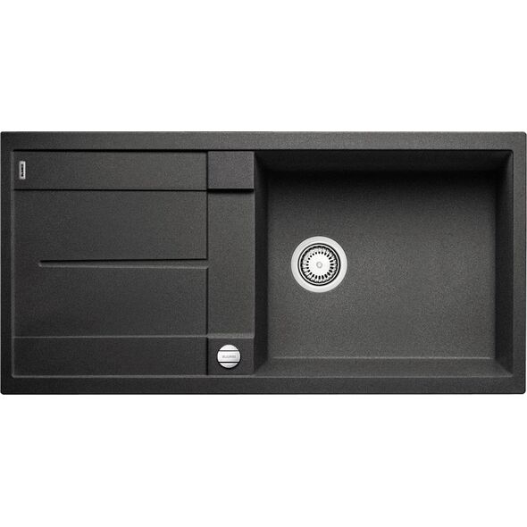 Zlewozmywak Blanco Metra XL 6 S Silgranit antracyt z korkiem automatycznym (515286)