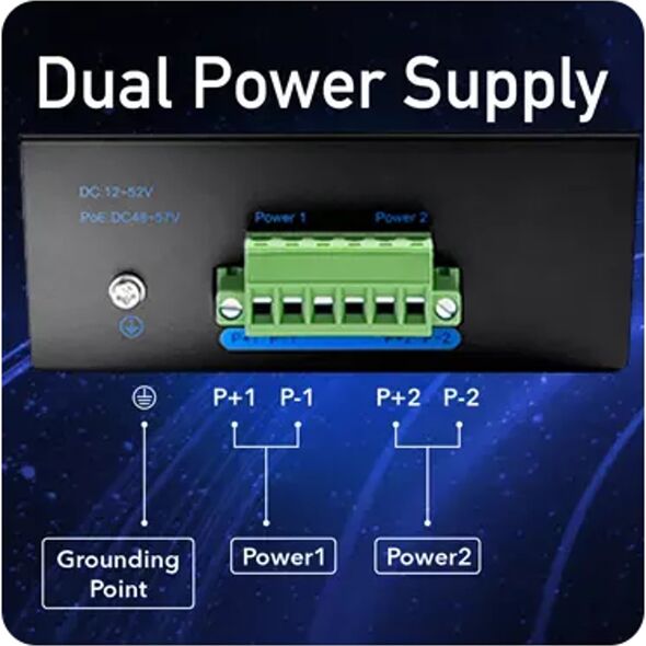 Cudy SWITCH PoE 8-port 8x30W 10/100 przemysłowy Cudy IF1008P