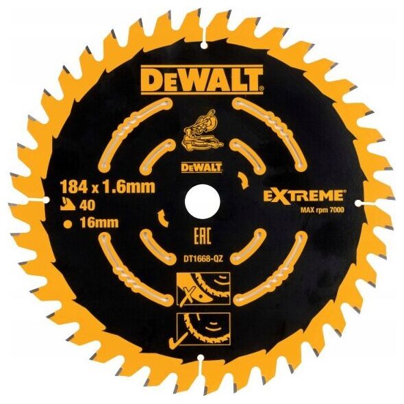 Dewalt tarcza 184x16x40t do dcs365