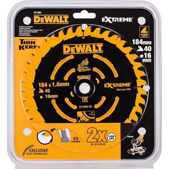 Dewalt tarcza 184x16x40t do dcs365