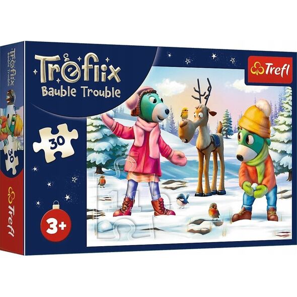 Trefl PUZZLE 30 Świąteczny czas Treflików 18313