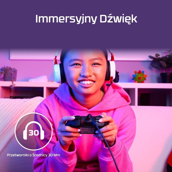 HEADSET HYPERXCLOUD MINI WIRELESS WHT