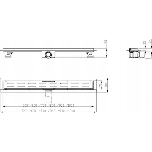 Hydroland HYDROLAND ODWODNIENIE LINIOWE SIMPLE 800 // OD.H.SIMPLE-800