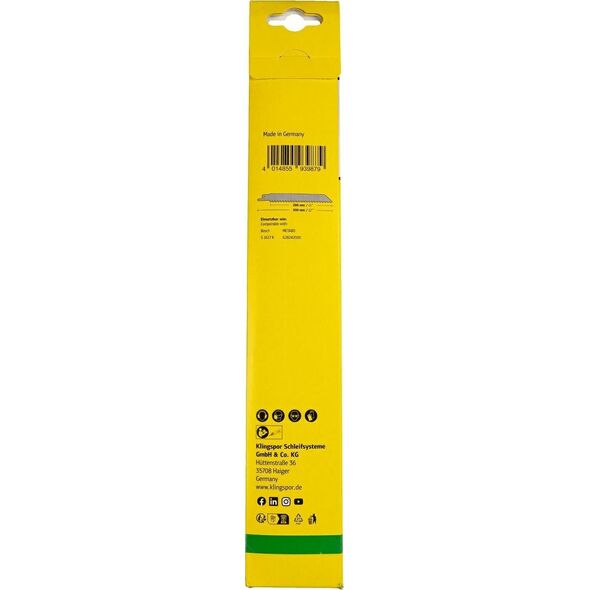 Klingspor KLINGSPOR RECIMER SAW LADE 300x19x1,2mm RS 603 WR /5 τεμ. 14046390 4014855939879