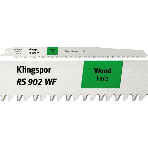 Klingspor SABER SAW LADE 240x19x1.2mm RS 902 WF /5τεμ. 14048210 4014855939886