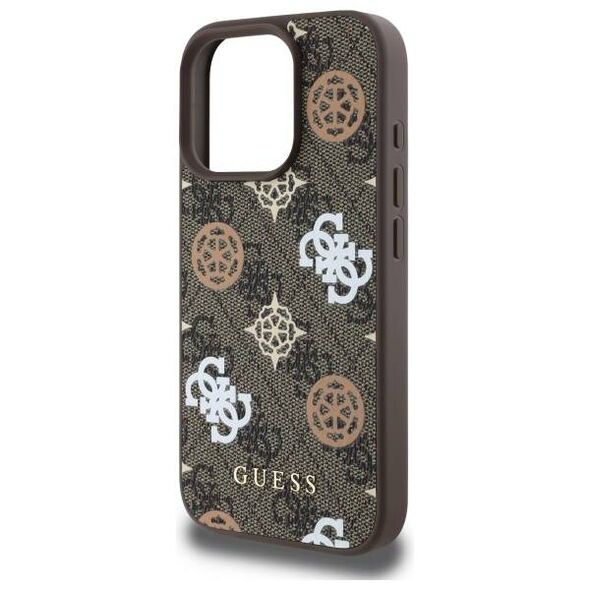 Original Case IPHONE 16 PRO MAX Guess Hardcase IML Peony On 4G Background MagSafe (GUHMP16XP4PWPW) brown 3666339303082