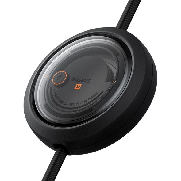 Baseus Free2Draw Retractable Crystal Fast Charging Data Cable USB to M+L+C 3.5A 1.1m Cluster Black 6932172656423