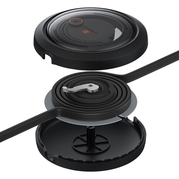 Baseus Free2Draw Retractable Crystal Fast Charging Data Cable USB to M+L+C 3.5A 1.1m Cluster Black 6932172656423