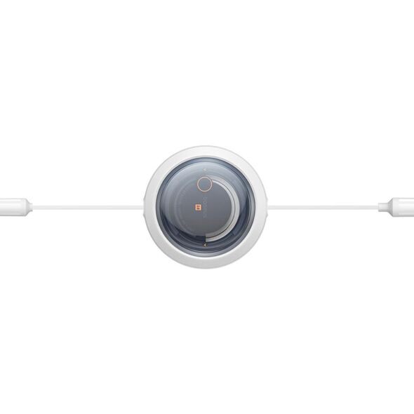 Baseus Free2Draw Retractable Crystal Fast Charging Data Cable USB to M+L+C 3.5A 1.1m Moon White 6932172656416