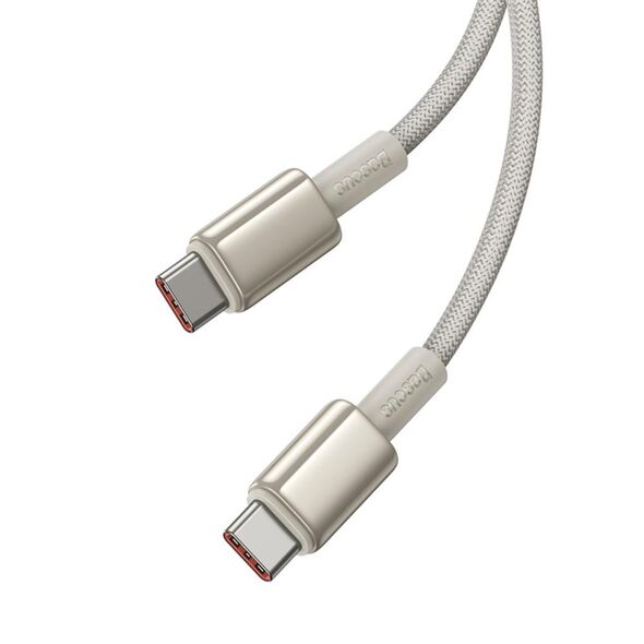 Baseus Tungsten Gold Fast Charging Data Cable Type-C to Type-C 100W 1m Titanium Galaxy Gold 6932172655600
