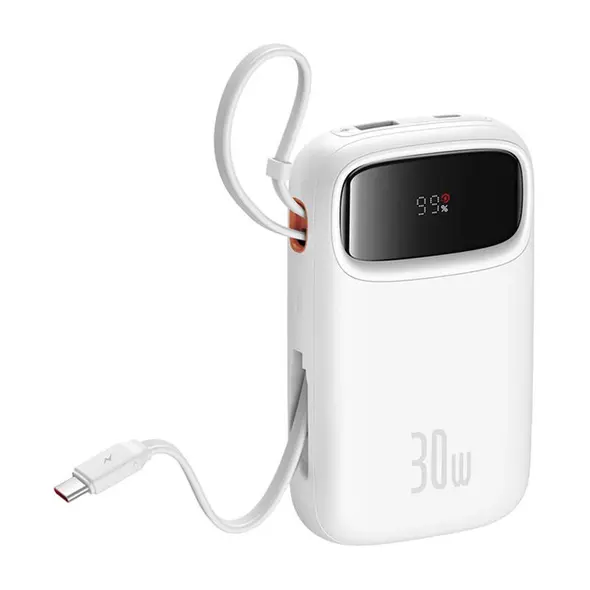 Baseus QPow 2 10000mAh 30W 2xUSB-C powerbank (white)