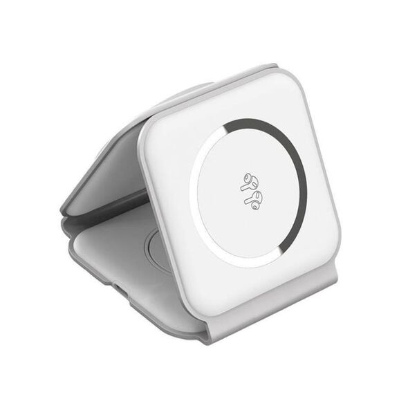 Ασύρματος Φορτιστής - Βάση 3in1 Choetech T588-F για Apple Airpods, iPhone & iWatch 15W Λευκό 6932112104847 6932112104847 έως και 12 άτοκες δόσεις