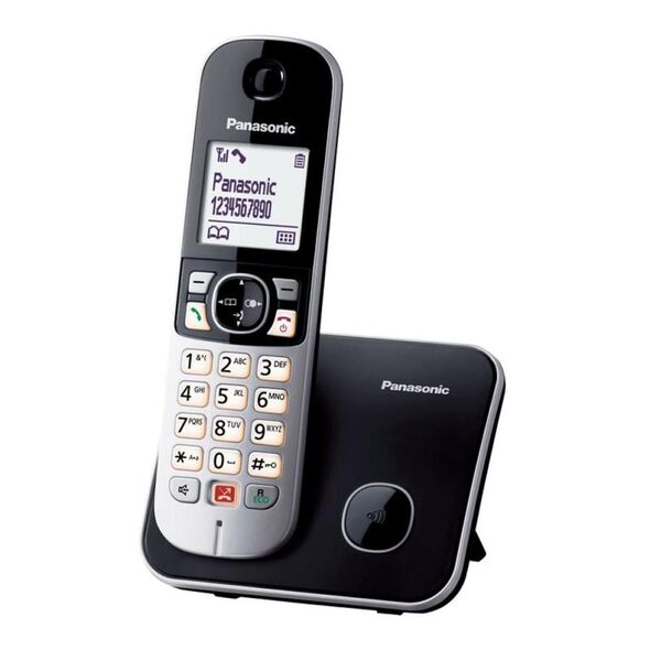 Ασύρματο Τηλέφωνο Panasonic KX-TG6851 Μαύρο 5025232730681 5025232730681 έως και 12 άτοκες δόσεις