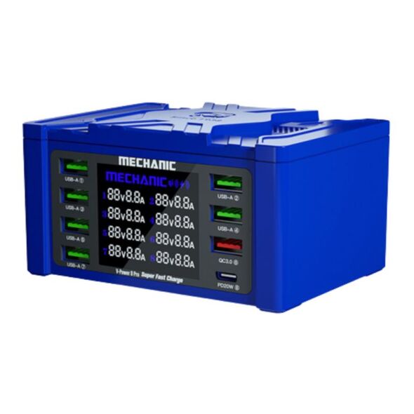 Πολυφορτιστής Πάγκου Service Μechanic V-Power 8PRO με 8 Θύρες USB 110W 6971402785434 6971402785434 έως και 12 άτοκες δόσεις