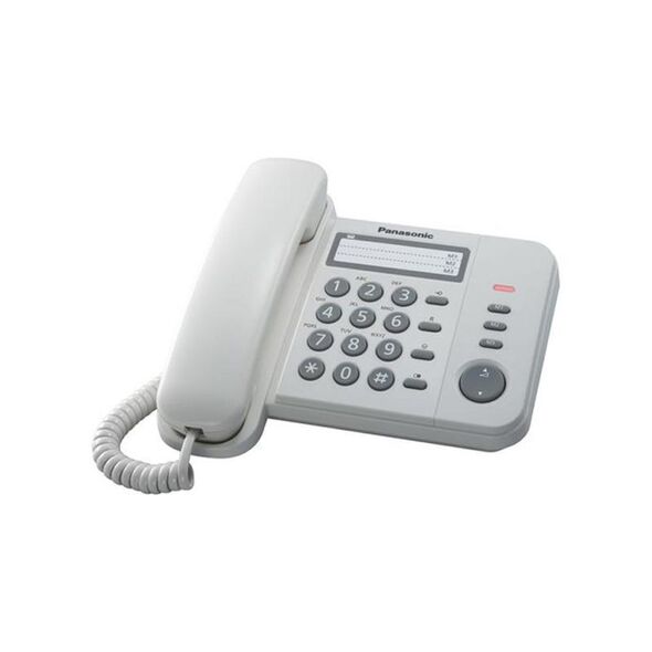 Σταθερό Τηλέφωνο Panasonic KX-TS520EX Λευκό 5025232490844 5025232490844 έως και 12 άτοκες δόσεις