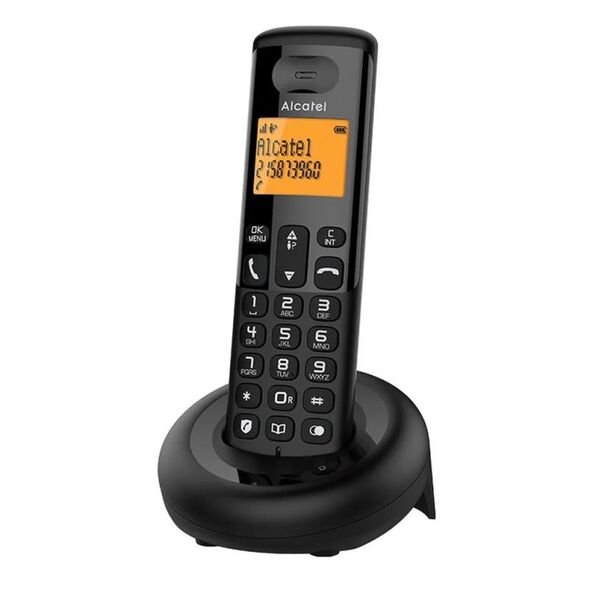 Ασύρματο Τηλέφωνο Alcatel E160 με Δυνατότητα Αποκλεισμού Κλήσεων Μαύρο 3700601426687 3700601426687 έως και 12 άτοκες δόσεις