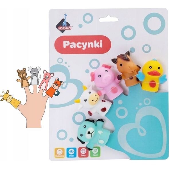 Askato Pacynki na palce - Zwierzątka