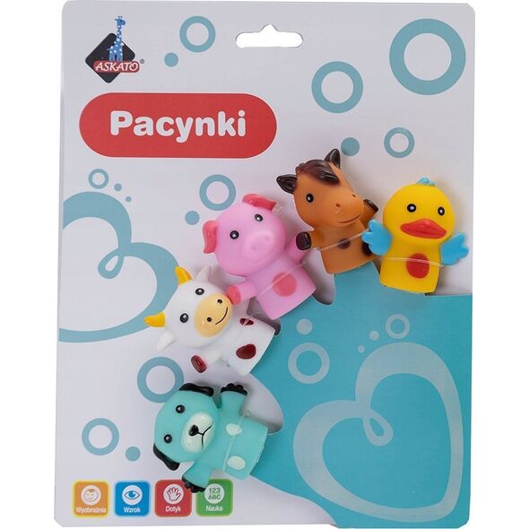 Askato Pacynki na palce - Zwierzątka
