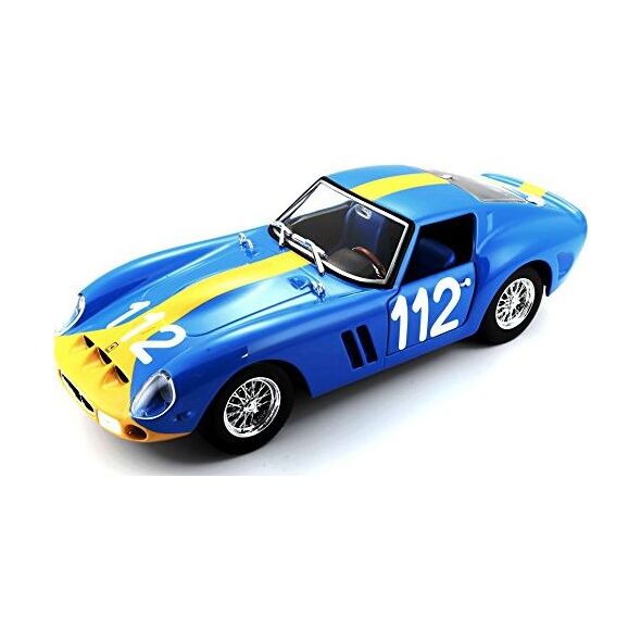 Bburago Model samochodu18-26305 Ferrari 250 GTO 1:24 niebieski / żółty