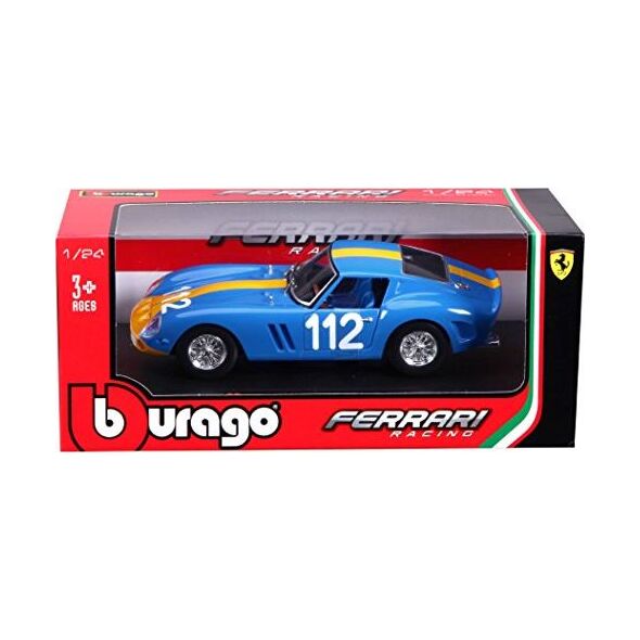 Bburago Model samochodu18-26305 Ferrari 250 GTO 1:24 niebieski / żółty