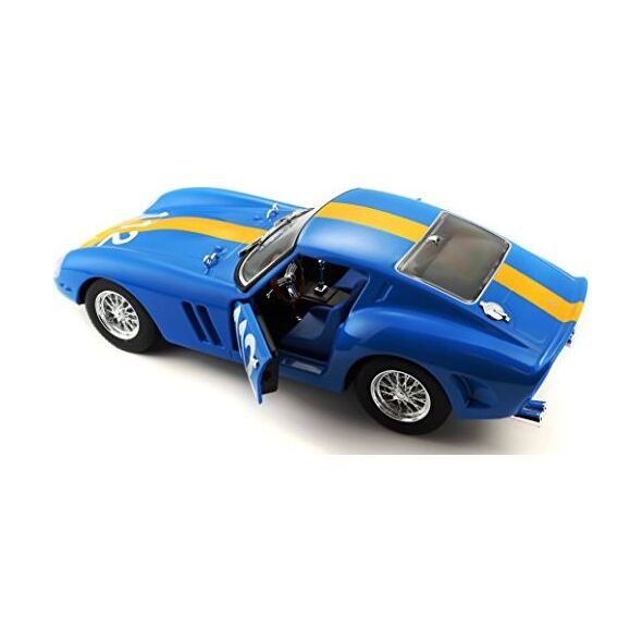 Bburago Model samochodu18-26305 Ferrari 250 GTO 1:24 niebieski / żółty