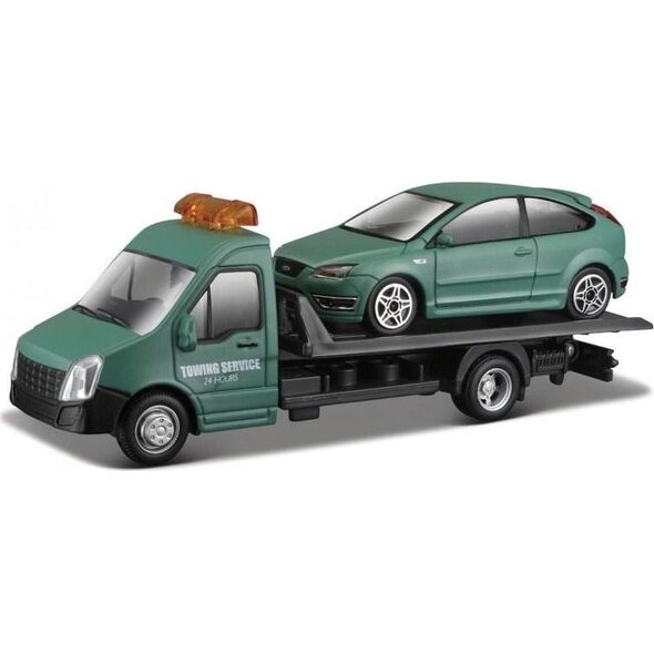 Bburago Street Fire Transport W Ford Focus St Dull 1:43