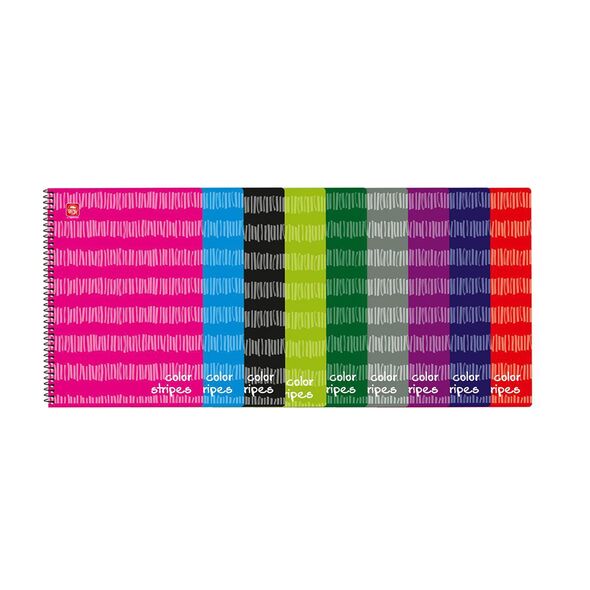 Typotrust Color Stripes Τετράδιο Σπιράλ A4 4 θεμάτων (4544-12) (TYP4544-12) έως 12 άτοκες Δόσεις