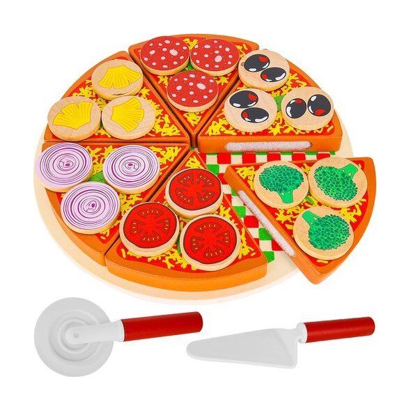 Kruzzel Pizza drewniana -  zestaw 22471
