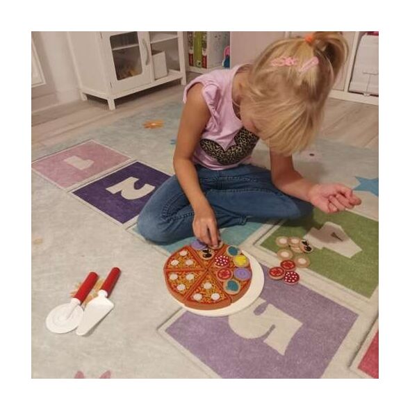 Kruzzel Pizza drewniana -  zestaw 22471