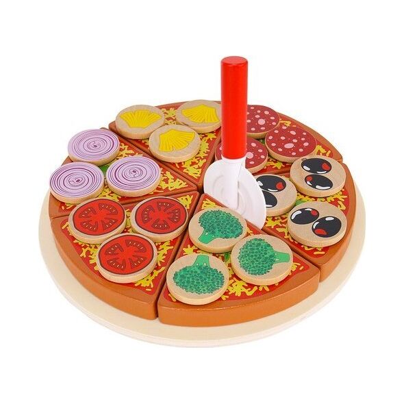 Kruzzel Pizza drewniana -  zestaw 22471