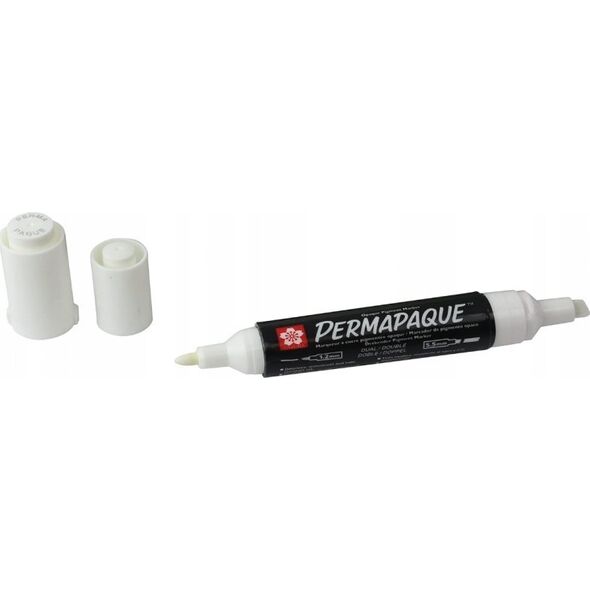 Sakura Marker Permapaque Dual Point biały, Sakura