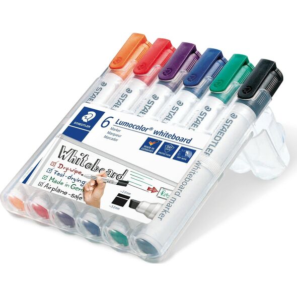Staedtler STAEDTLER Whiteboardmarker Lumocolor 6St Box