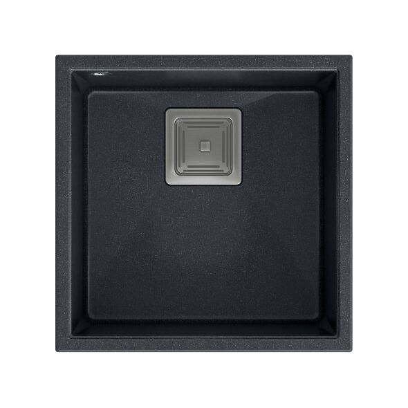 Zlewozmywak Quadron DAVID 40 GraniteQ black diamond/elementy stalowe