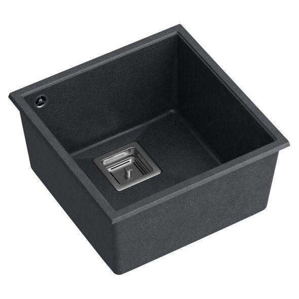 Zlewozmywak Quadron DAVID 40 GraniteQ pure carbon/elementy stalowe