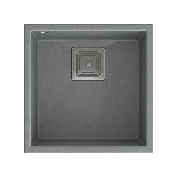 Zlewozmywak Quadron DAVID 40 GraniteQ silver stone/elementy stalowe