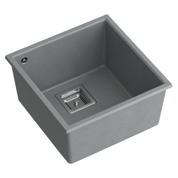 Zlewozmywak Quadron DAVID 40 GraniteQ silver stone/elementy stalowe