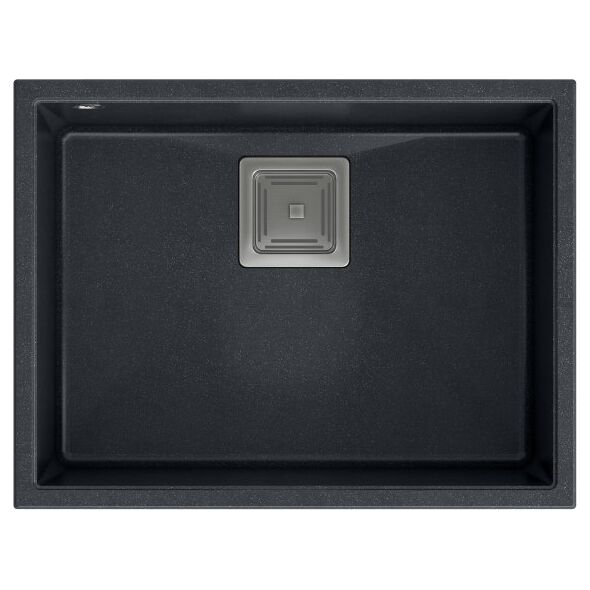 Zlewozmywak Quadron DAVID 50 GraniteQ black diamond/elementy stalowe