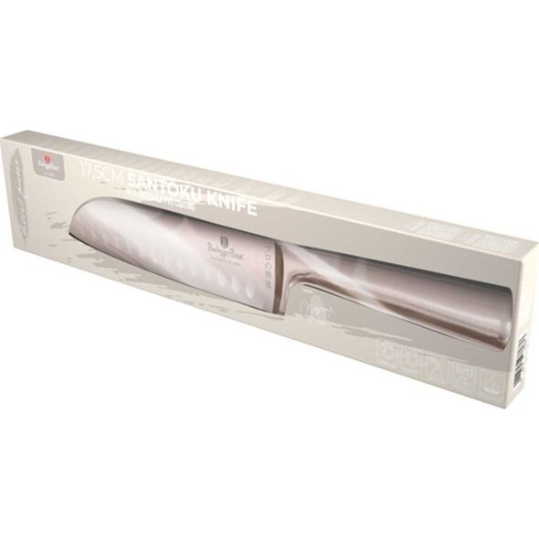 STALOWY NÓŻ SANTOKU BERLINGER HAUS 17,5cm BH-2935 ROSE GOLD