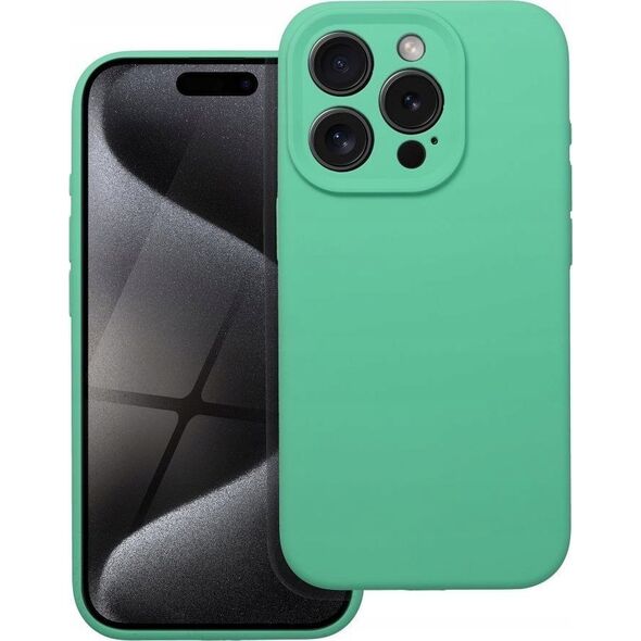 OEM Futerał SILICONE 2mm do IPHONE 15 Pro miętowy