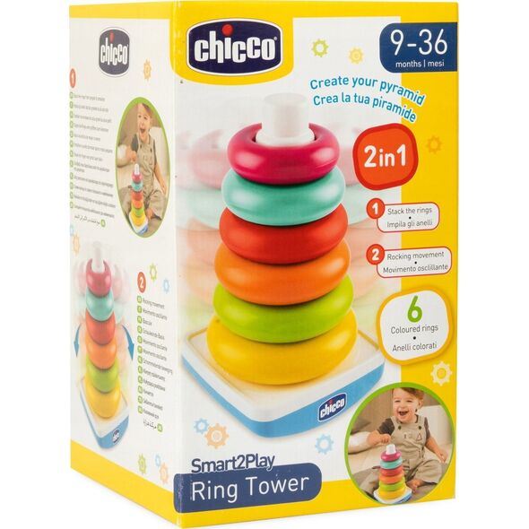 Kolorowa piramidka edukacyjna 2w1 Chicco