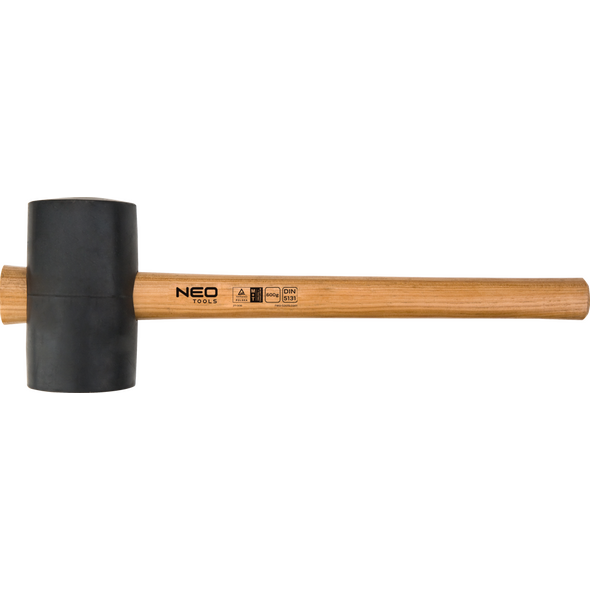 Neo Młotek gumowy rączka drewniana 680g 380mm (25-053)