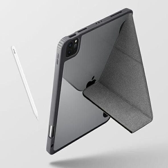 Etui na tablet Uniq UNIQ etui Moven iPad Pro 12,9" (2021) Antimicrobial szary/charcoal grey