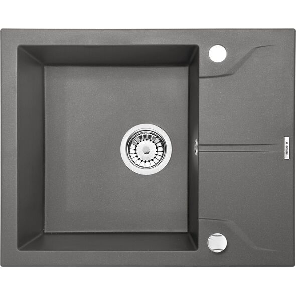Zlewozmywak Deante ZLEW.ANDANTE ANTRACYT METALIK GRANIT 1K Z/KO 590x490x194+SPACE SAVER