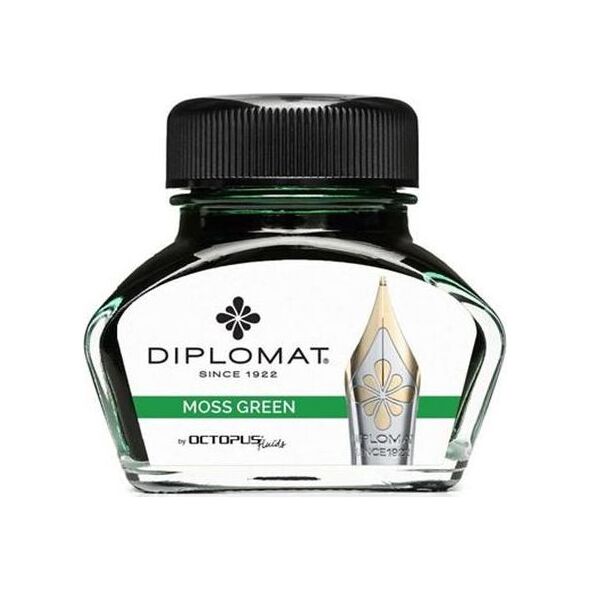 Diplomat atrament Diplo Octopus 30 ml szklany zielony