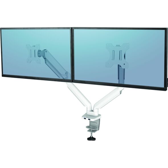 Fellowes Uchwyt biurkowy na 2 monitory do 32" Platinum (8056301)