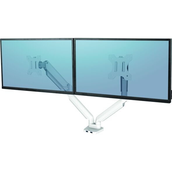 Fellowes Uchwyt biurkowy na 2 monitory do 32" Platinum (8056301)